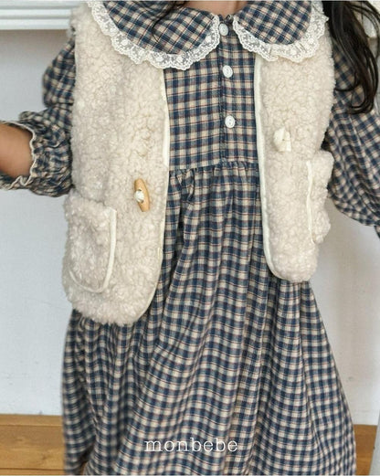 Lala Check Dress [monbebe]（2026Winter） 4