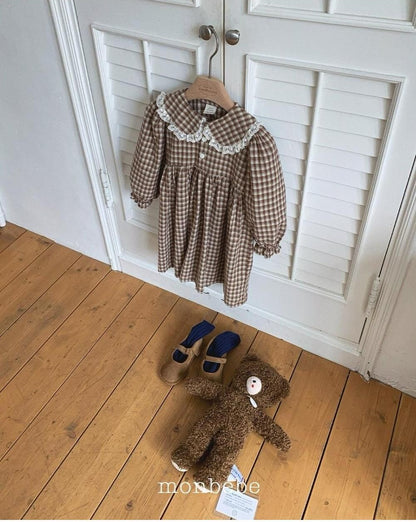 Lala Check Dress [monbebe]（2026Winter） 9