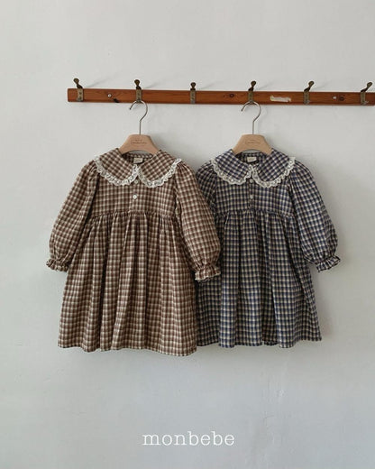 Lala Check Dress [monbebe]（2026Winter） 11
