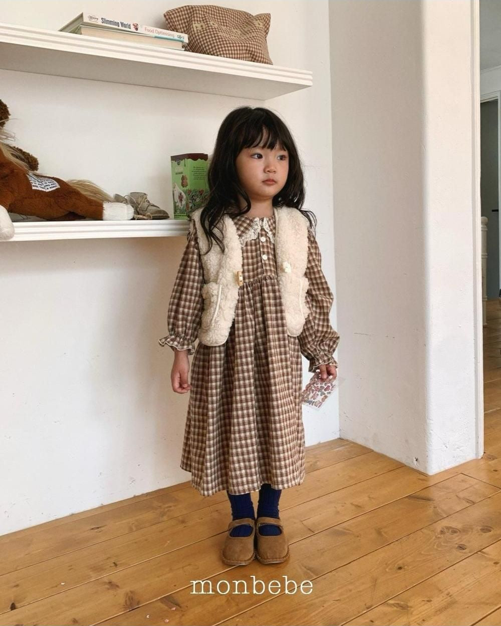 Lala Check Dress [monbebe]（2026Winter） 13