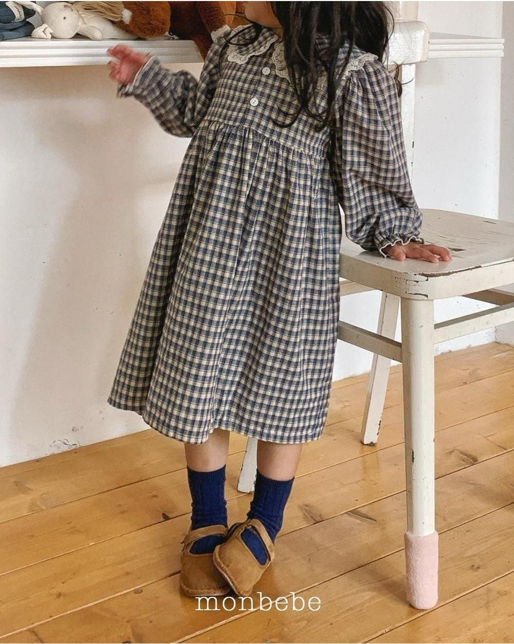 Lala Check Dress [monbebe]（2026Winter） 16