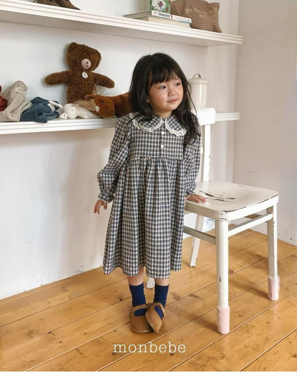 Lala Check Dress [monbebe]（2026Winter） 21