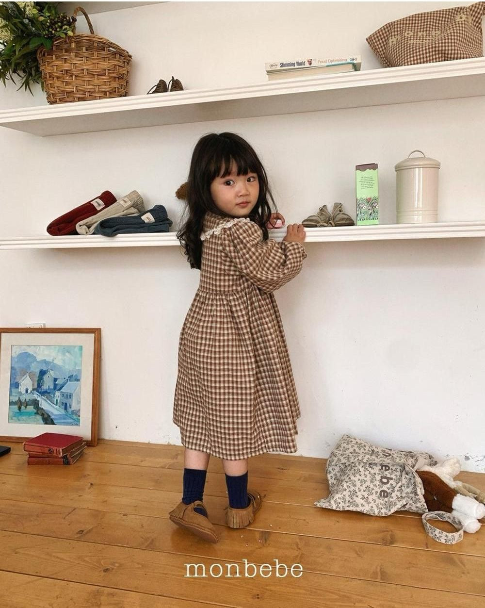 Lala Check Dress [monbebe]（2026Winter） 22