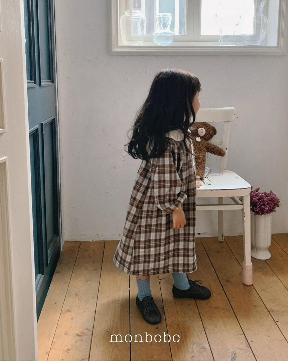 Lovey Check Dress [monbebe]（2026Winter） 6