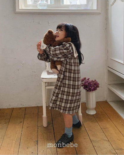 Lovey Check Dress [monbebe]（2026Winter） 8