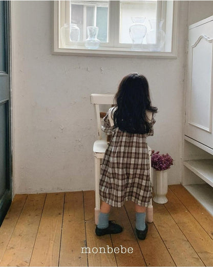 Lovey Check Dress [monbebe]（2026Winter） 9