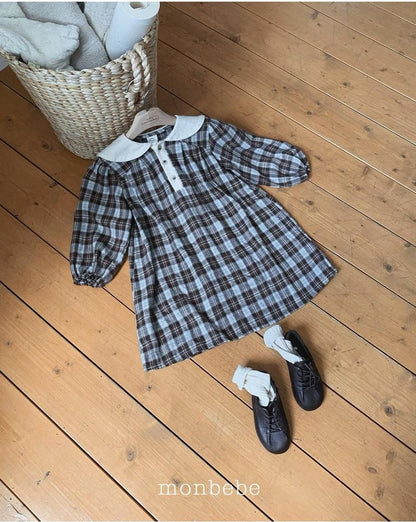 Lovey Check Dress [monbebe]（2026Winter） 11