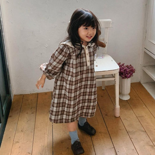 Lovey Check Dress [monbebe]（2026Winter） 1