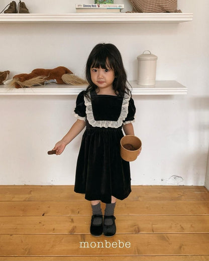 Anna Velvet Dress [monbebe]（2026Winter） 2