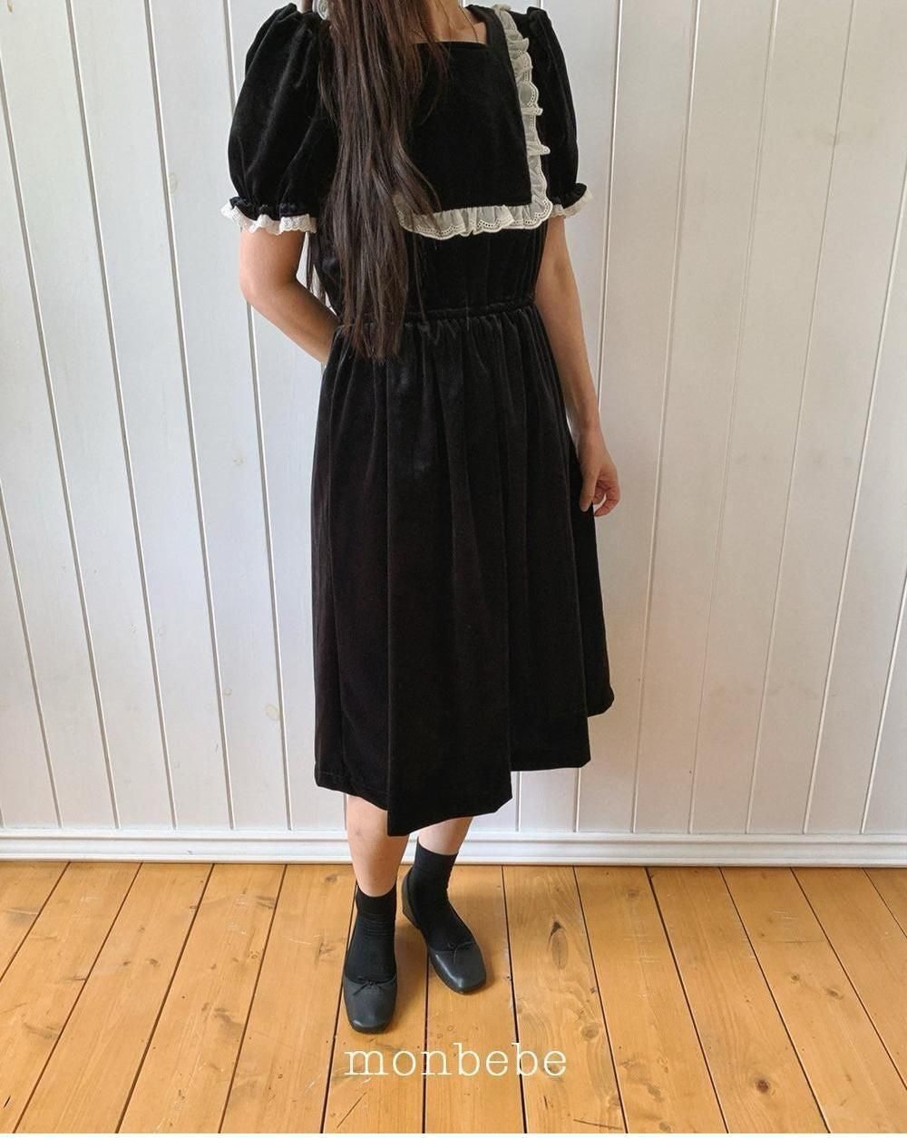 Anna Velvet Dress (Mom) [monbebe]（2026Winter） 2