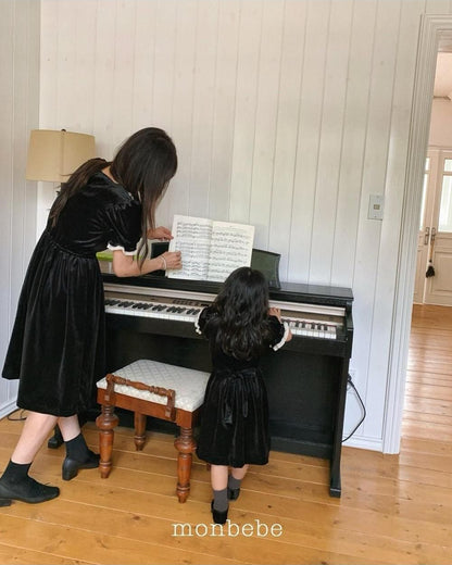 Anna Velvet Dress (Mom) [monbebe]（2026Winter） 5