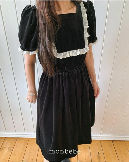 Anna Velvet Dress (Mom) [monbebe]（2026Winter） 7