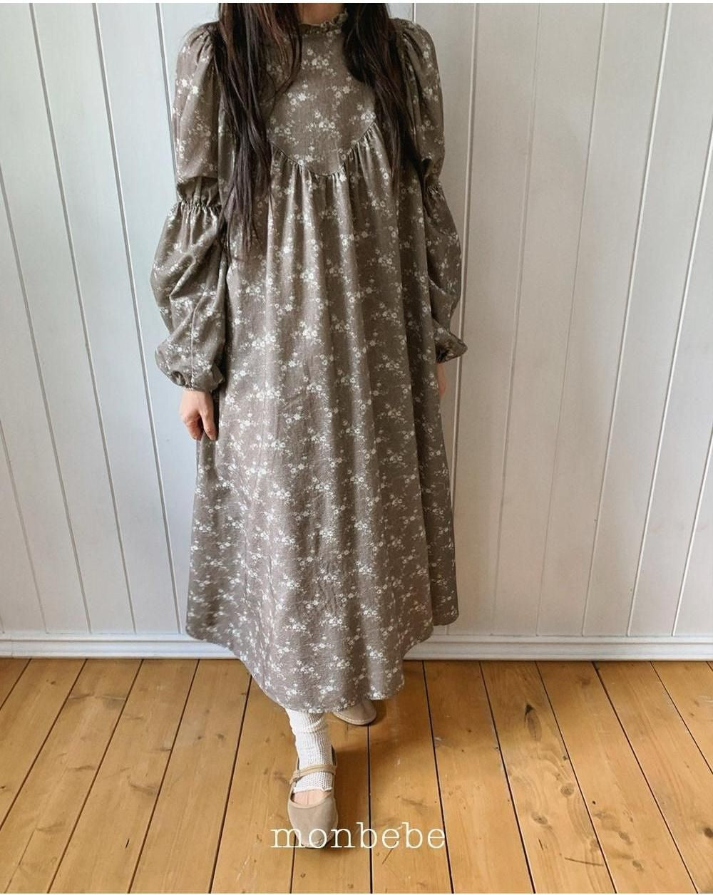 Autumn Flower Dress (Mom) [monbebe]（2026Winter） 4