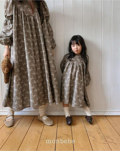 Autumn Flower Dress (Mom) [monbebe]（2026Winter） 8