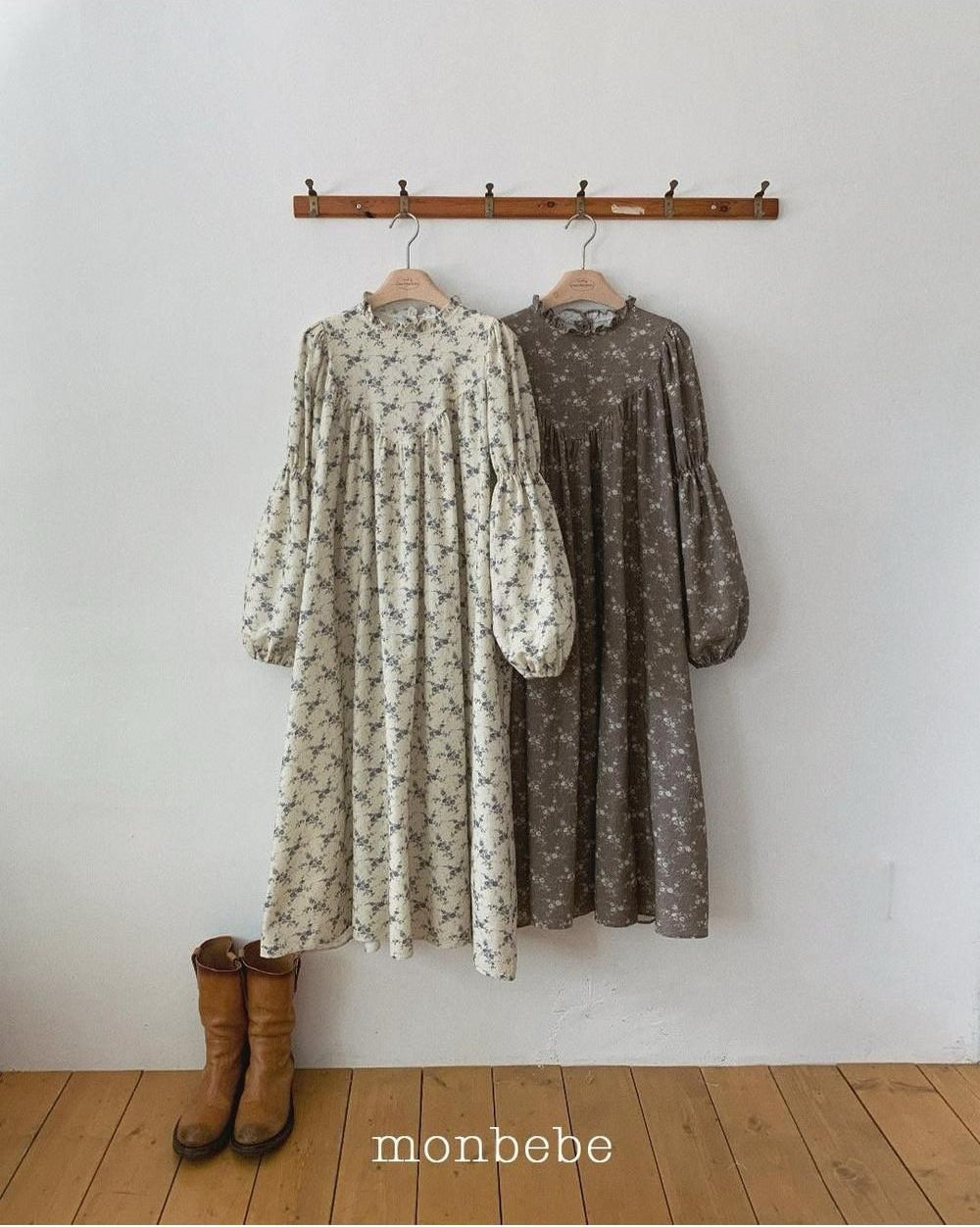 Autumn Flower Dress (Mom) [monbebe]（2026Winter） 12