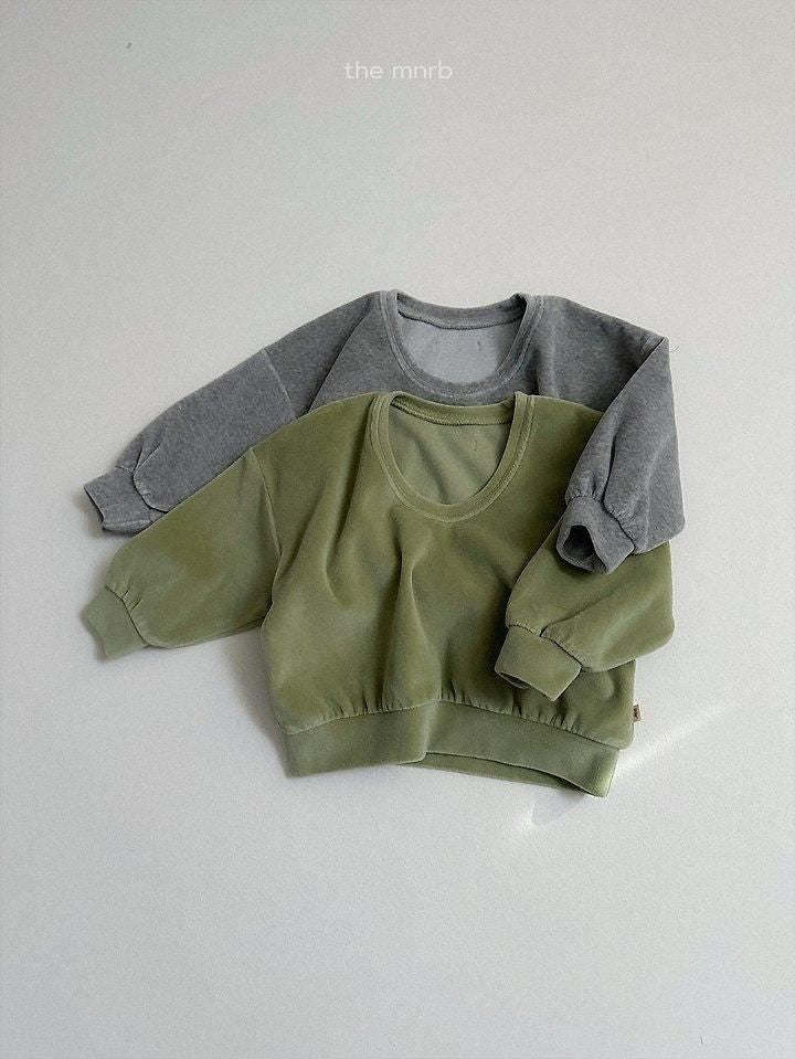 Velour U-Neck Sweatshirt [minirobe]（2026Winter） 2