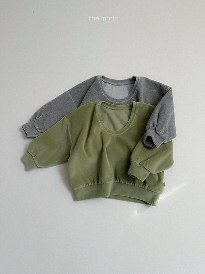 Velour U-Neck Sweatshirt [minirobe]（2026Winter） 2