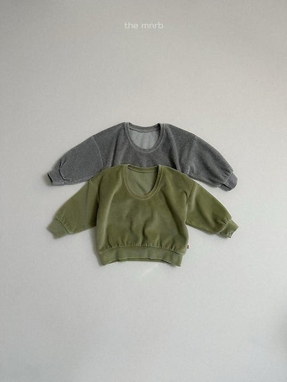 Velour U-Neck Sweatshirt [minirobe]（2026Winter） 3