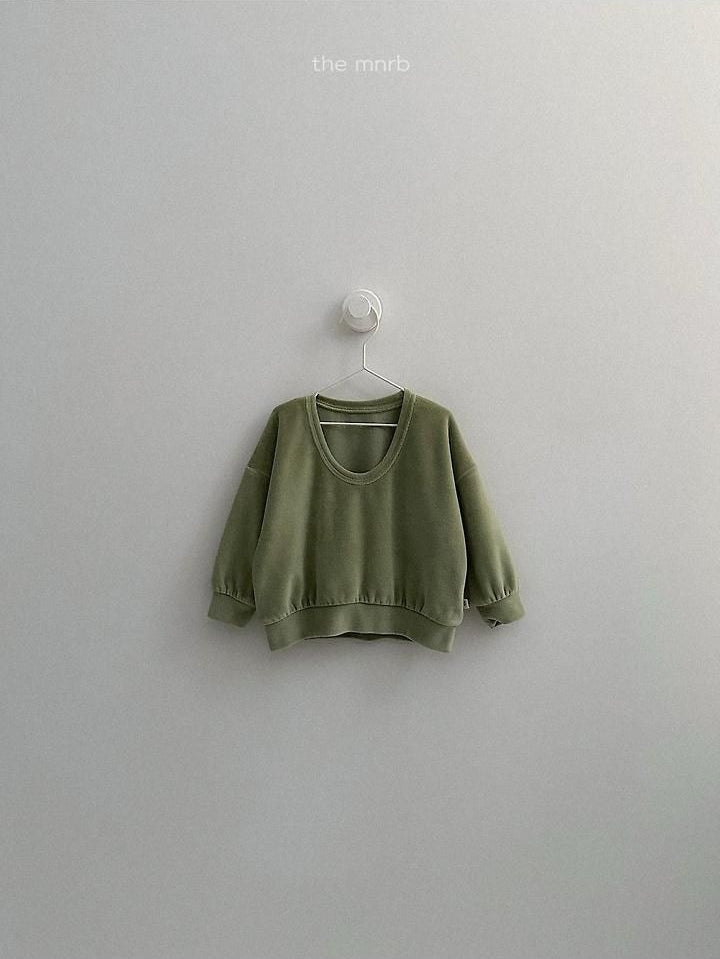 Velour U-Neck Sweatshirt [minirobe]（2026Winter） 5