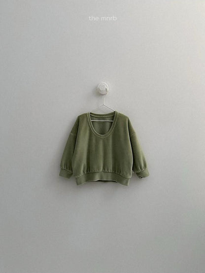 Velour U-Neck Sweatshirt [minirobe]（2026Winter） 5