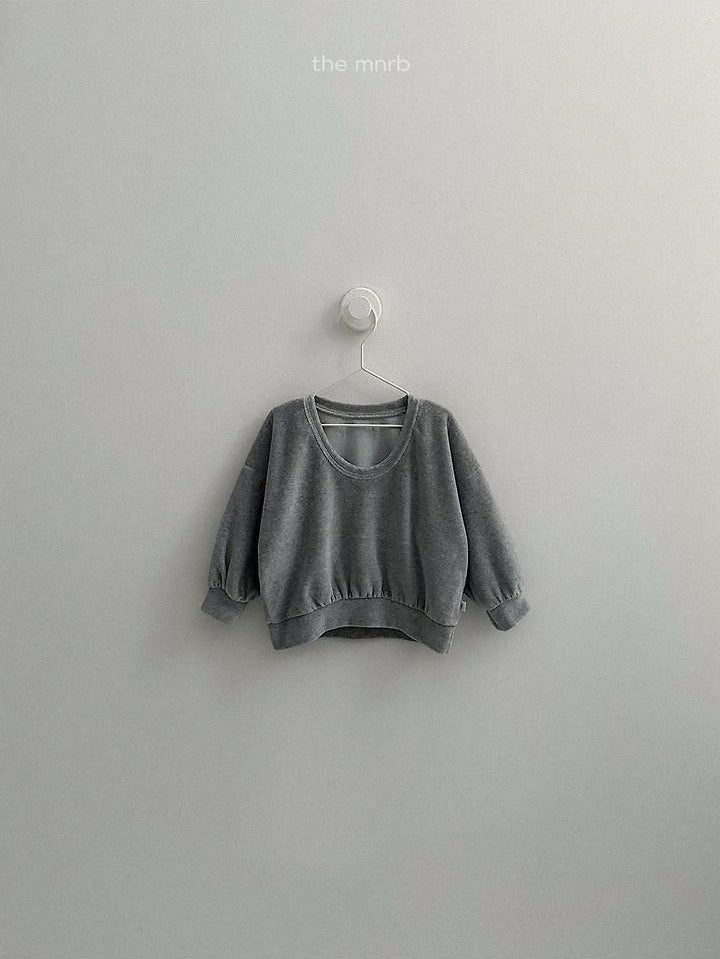 Velour U-Neck Sweatshirt [minirobe]（2026Winter） 7