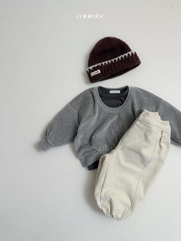 Velour U-Neck Sweatshirt [minirobe]（2026Winter） 12