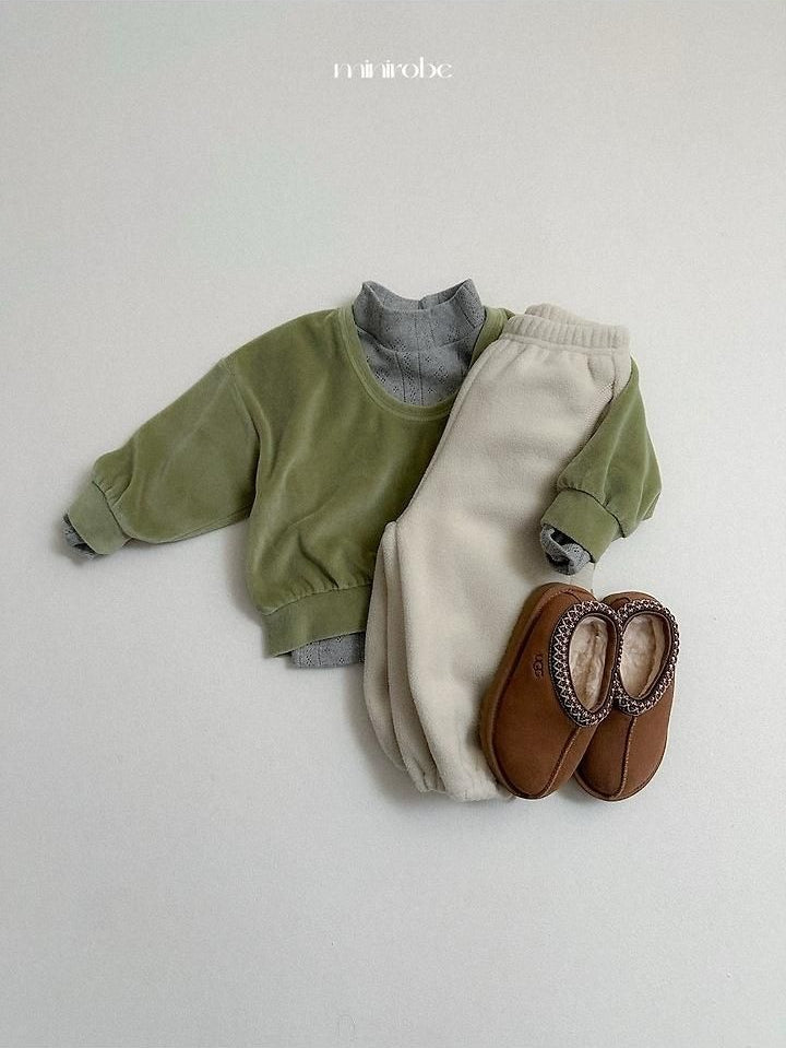 Velour U-Neck Sweatshirt [minirobe]（2026Winter） 15