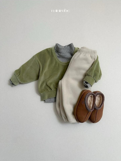 Velour U-Neck Sweatshirt [minirobe]（2026Winter） 15