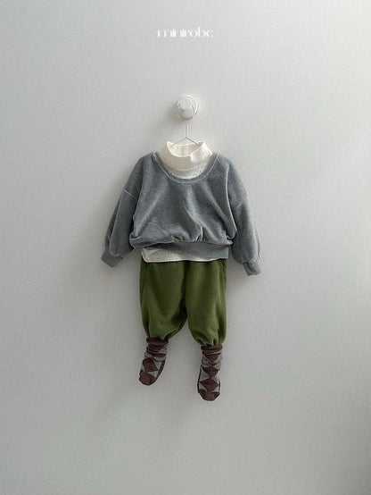 Velour U-Neck Sweatshirt [minirobe]（2026Winter） 16