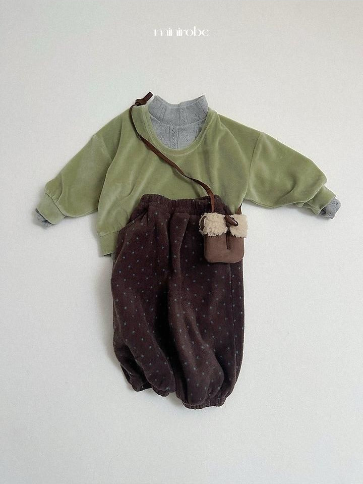 Velour U-Neck Sweatshirt [minirobe]（2026Winter） 17