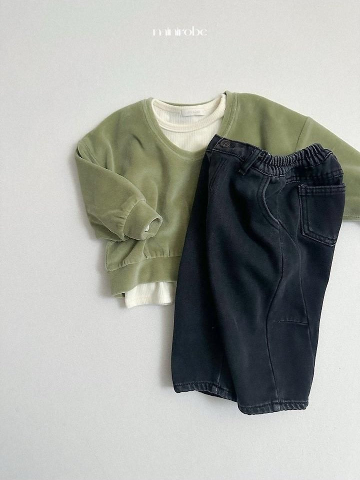Velour U-Neck Sweatshirt [minirobe]（2026Winter） 20