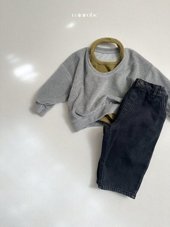 Velour U-Neck Sweatshirt [minirobe]（2026Winter） 21