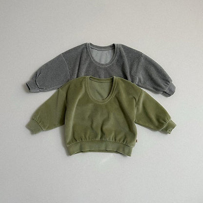 Velour U-Neck Sweatshirt [minirobe]（2026Winter） 1