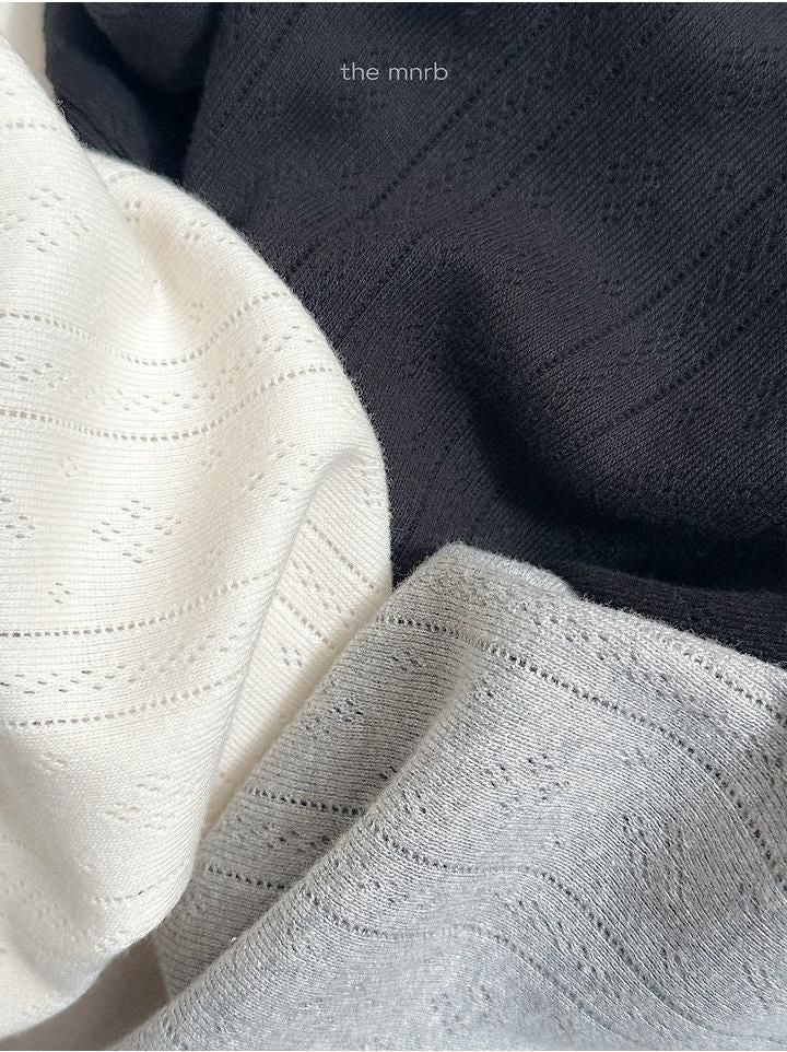 Eyelet Turtleneck Tee [minirobe]（2026Winter） 4