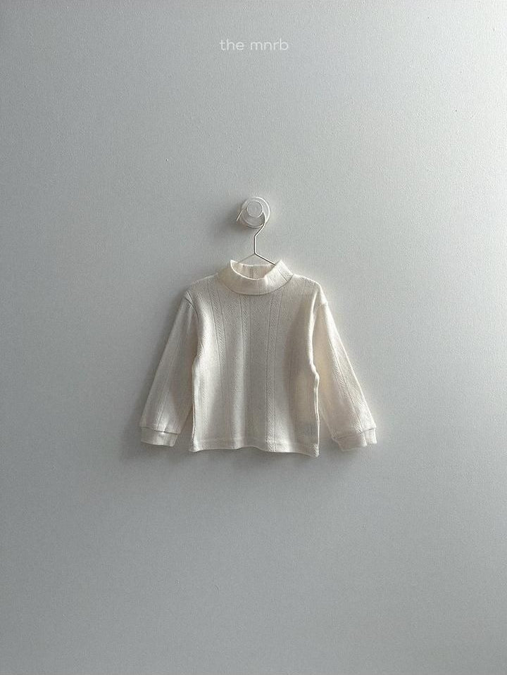 Eyelet Turtleneck Tee [minirobe]（2026Winter） 5