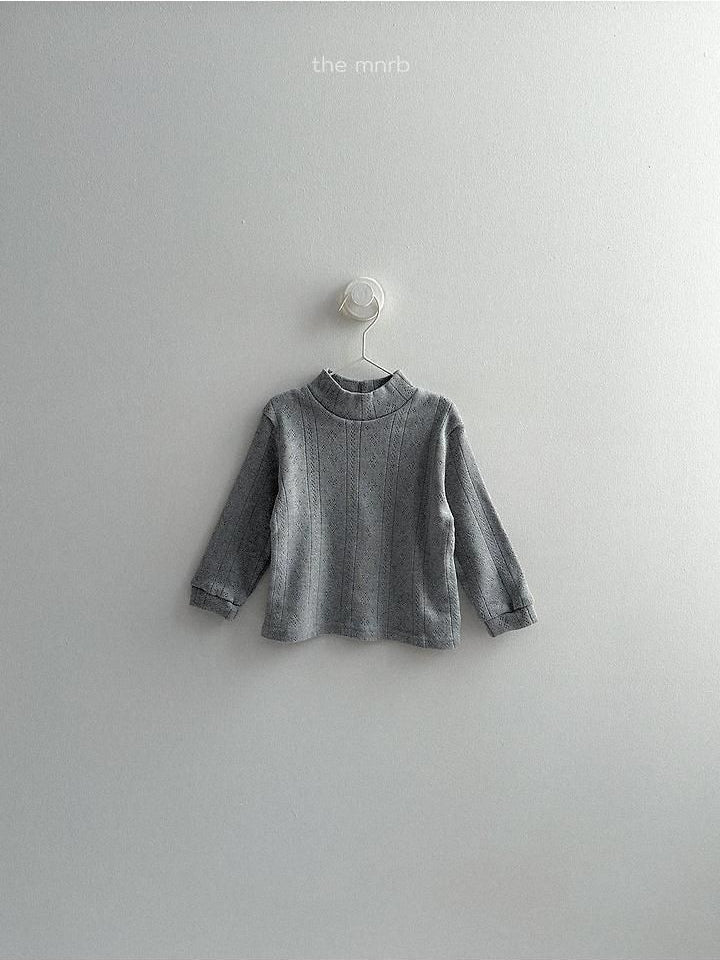 Eyelet Turtleneck Tee [minirobe]（2026Winter） 6