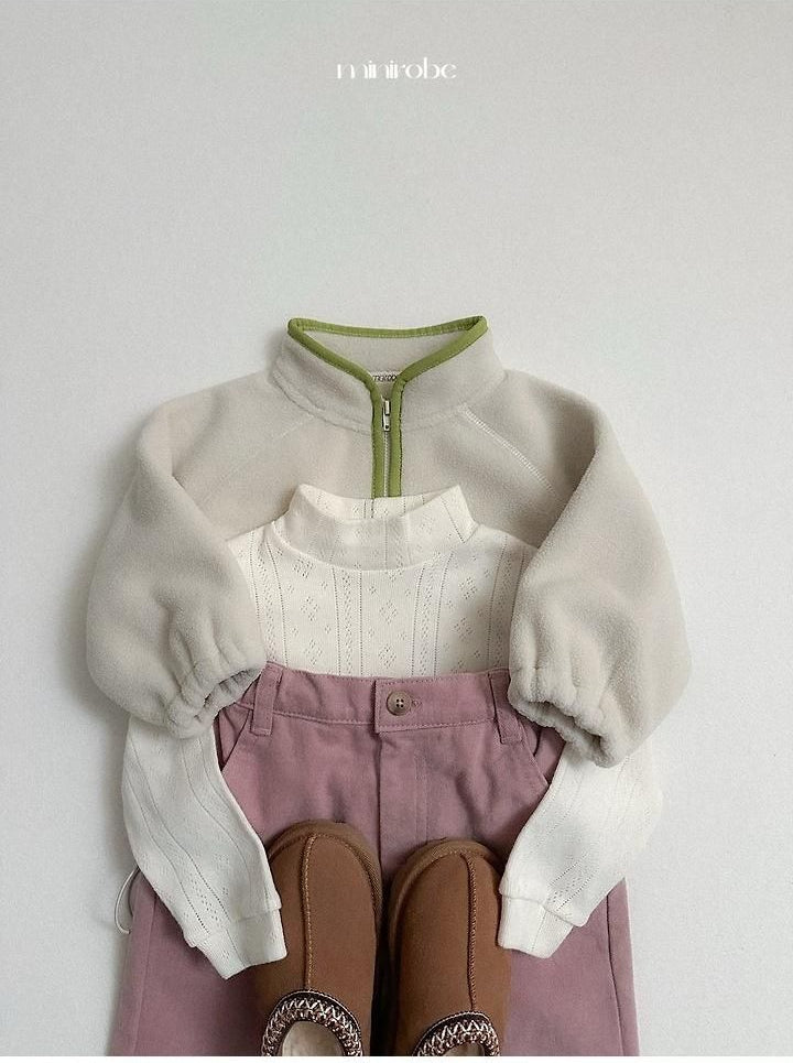 Eyelet Turtleneck Tee [minirobe]（2026Winter） 13