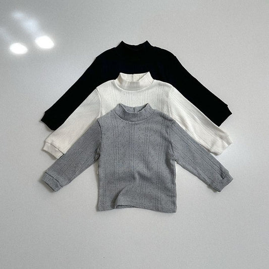 Eyelet Turtleneck Tee [minirobe]（2026Winter） 1