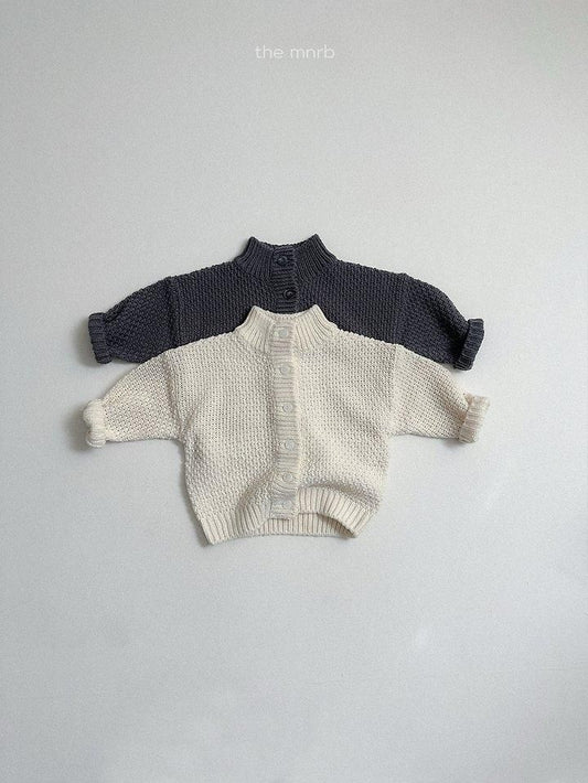 Waffle High Neck Cardigan [minirobe]（2026Winter） 2