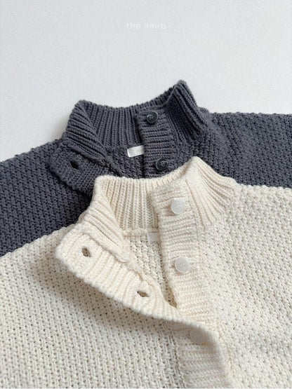 Waffle High Neck Cardigan [minirobe]（2026Winter） 4