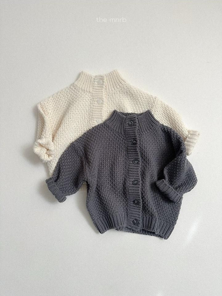 Waffle High Neck Cardigan [minirobe]（2026Winter） 5