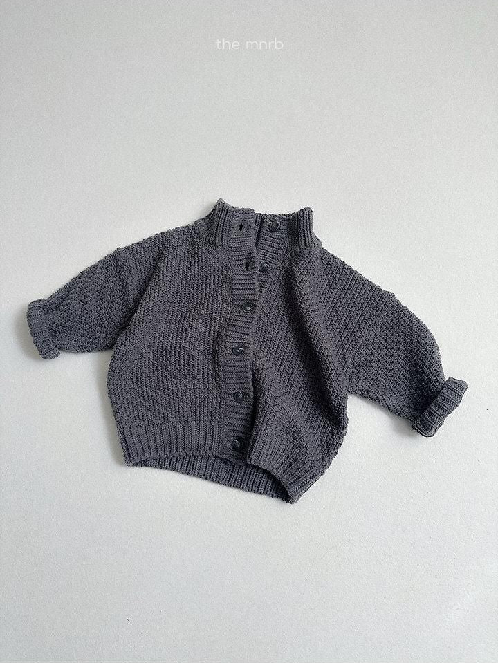 Waffle High Neck Cardigan [minirobe]（2026Winter） 10