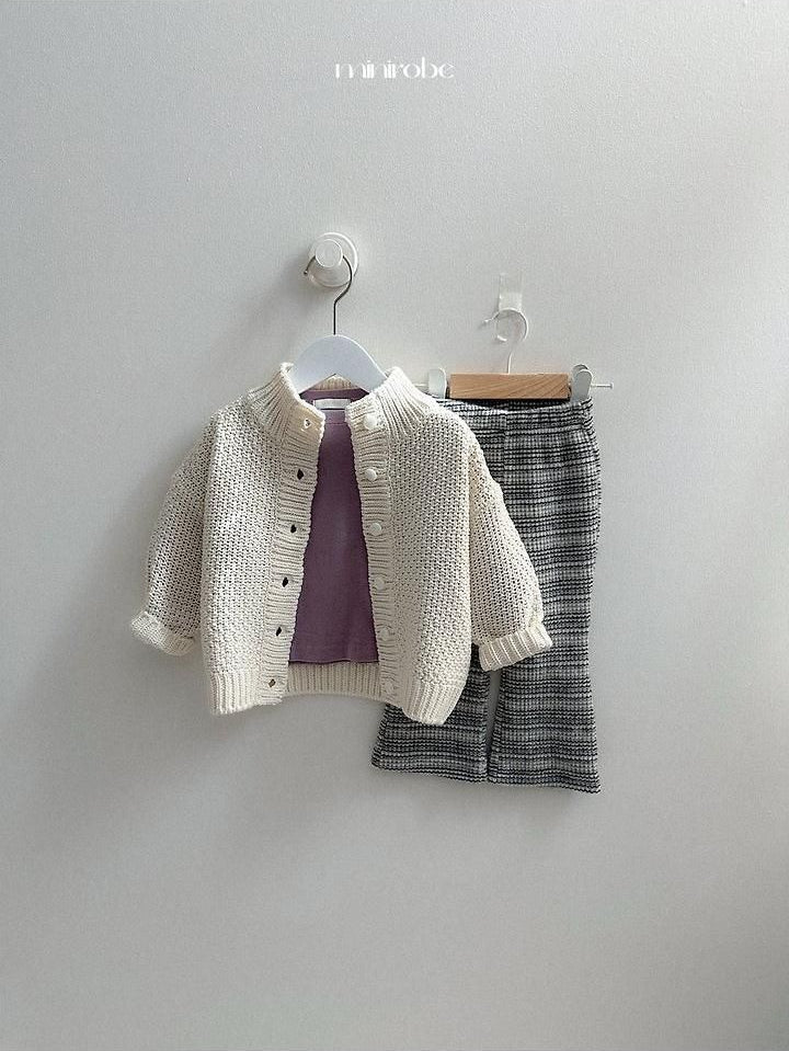 Waffle High Neck Cardigan [minirobe]（2026Winter） 14
