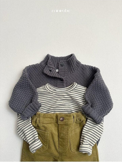 Waffle High Neck Cardigan [minirobe]（2026Winter） 17