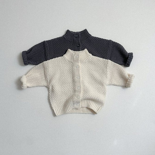 Waffle High Neck Cardigan [minirobe]（2026Winter） 1