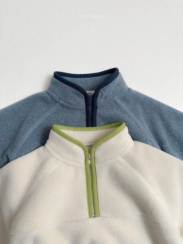 Two-Tone Fleece Half Zip-Up [minirobe]（2026Winter） 5