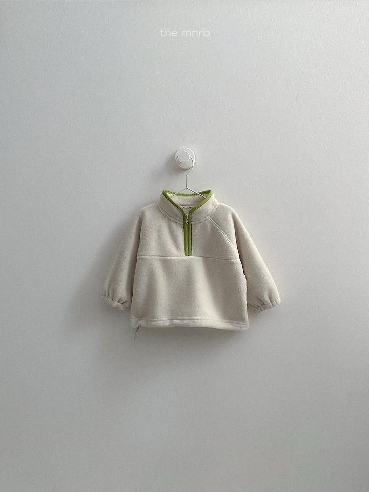 Two-Tone Fleece Half Zip-Up [minirobe]（2026Winter） 7