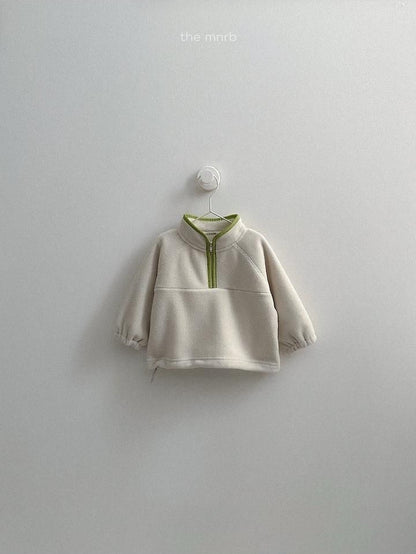 Two-Tone Fleece Half Zip-Up [minirobe]（2026Winter） 7