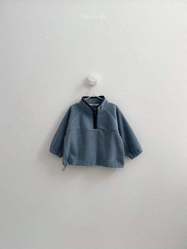 Two-Tone Fleece Half Zip-Up [minirobe]（2026Winter） 8