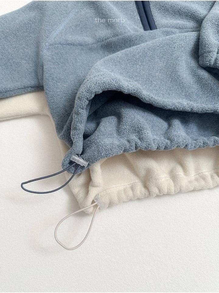 Two-Tone Fleece Half Zip-Up [minirobe]（2026Winter） 9